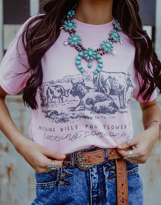 Cattle Cowgirl Tee