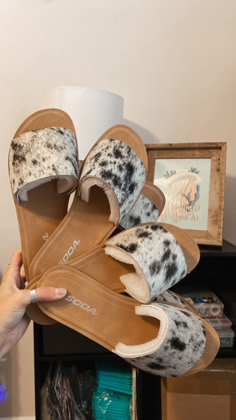 Genuine Cowhide Sandals - MADE TO ORDER